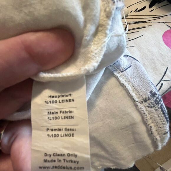 Great nautical Style Top 100% Linin - Picture 2 of 9